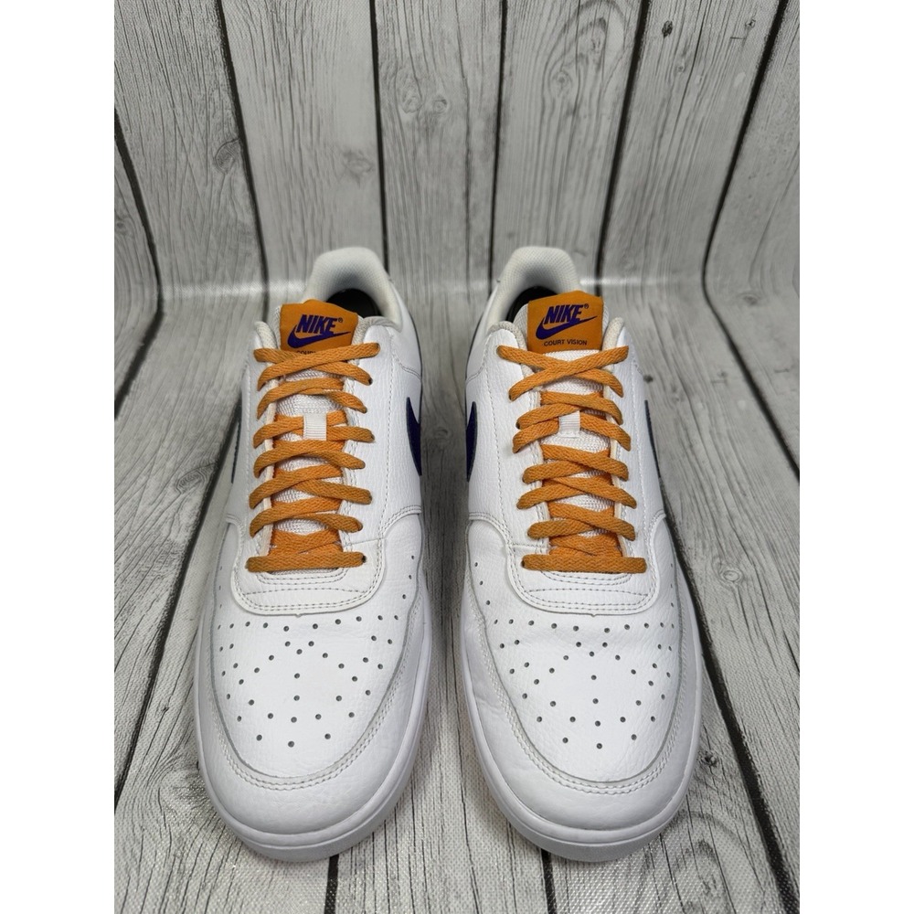 Nike Court Vision Low White Electro Purple Men's Size 12 DM1187-103 No Box